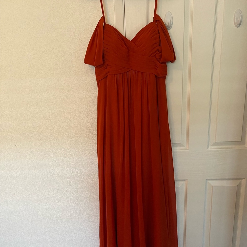 Azazie Terracotta Bridesmaid Dress